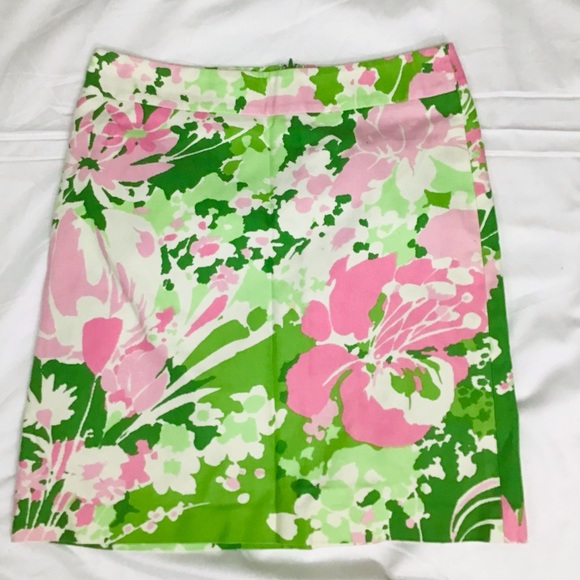 Talbots Pink and Green Pretty Skirt - Picture 1 of 8